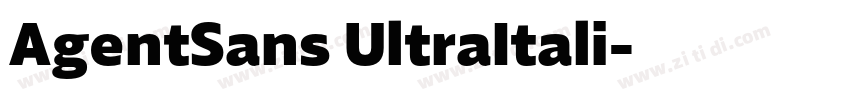 AgentSans UltraItali字体转换